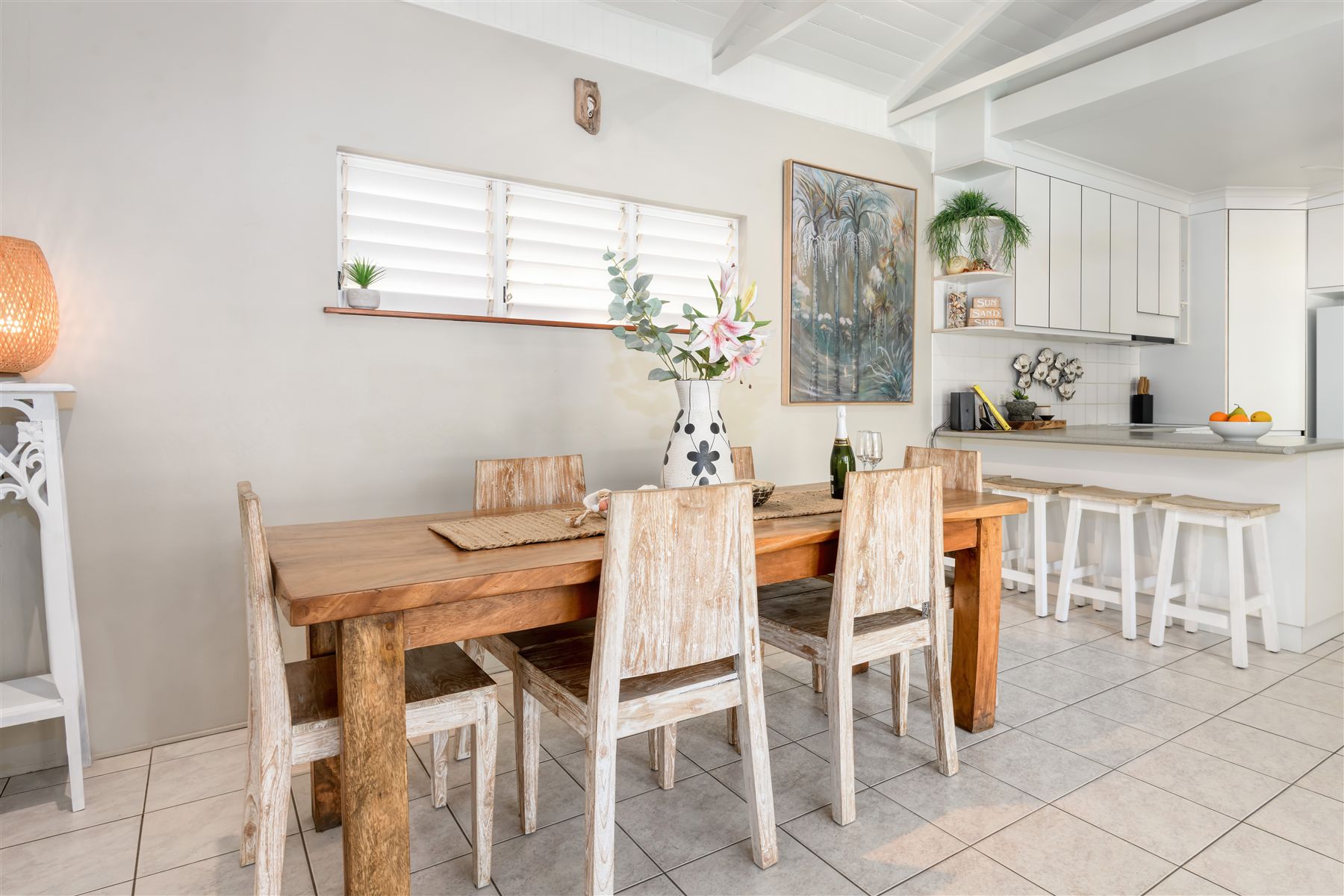 Dining area at Seabrook Beach House