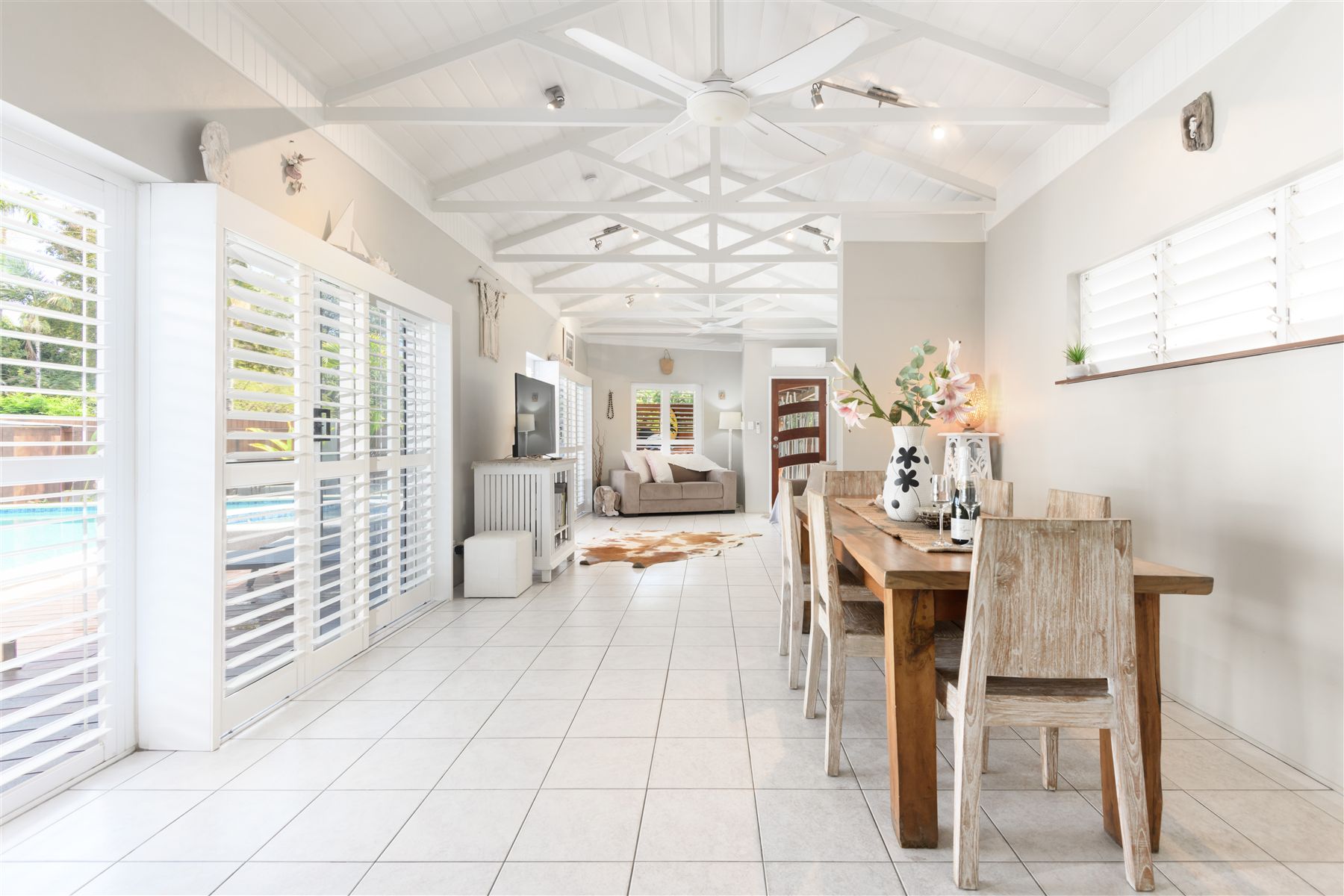 Living area at Seabrook Beach House