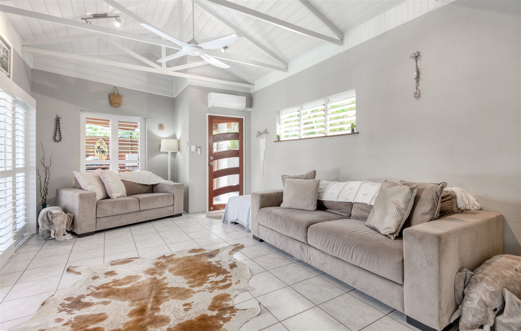 Living area at Seabrook Beach House