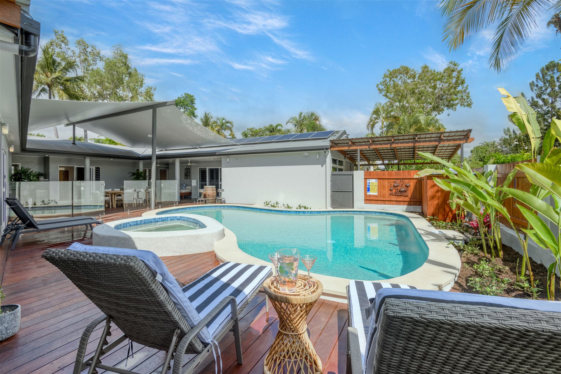 The pool at Seabrook Beach House